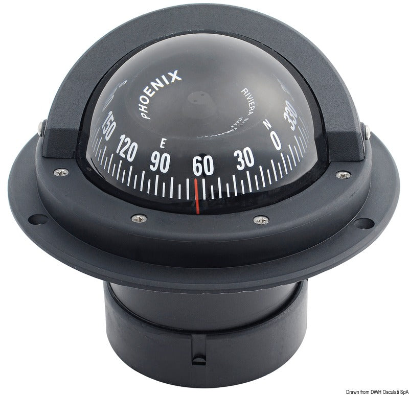 RIVIERA Zenit 3" recess fit compass