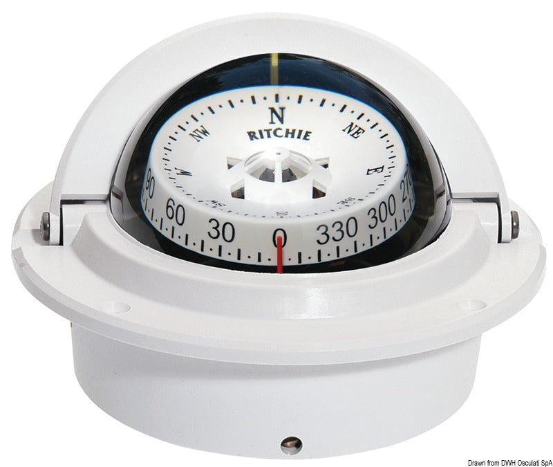 RITCHIE Voyager 3'' (76 mm) kompasser med kompensatorer och nattbelysning