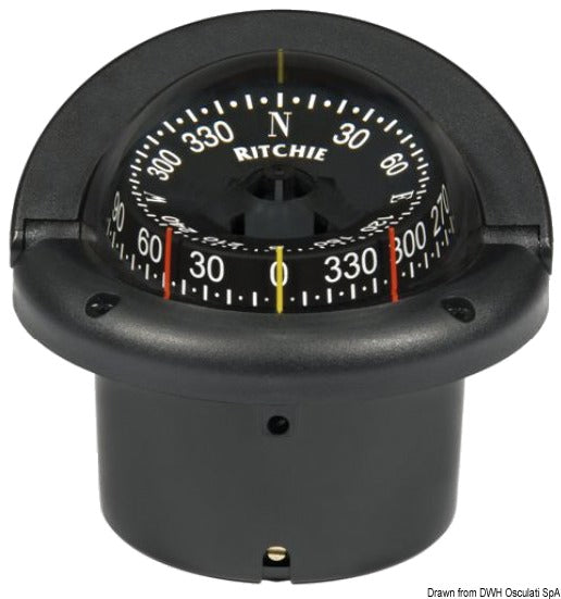 RITCHIE Helmsman 3'' 3/4 (94 mm) compasses with compensators and night lighting