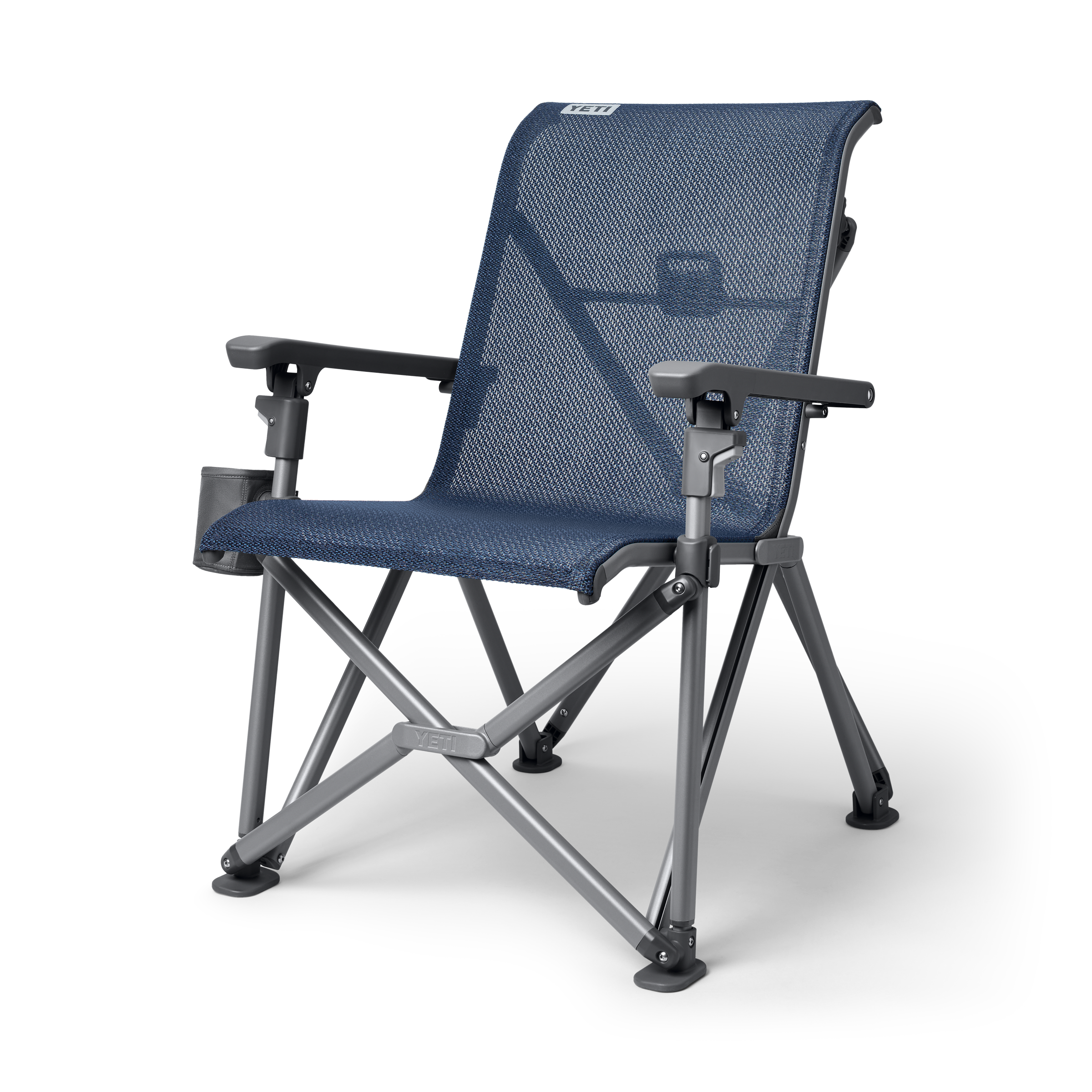 YETI Trailhead Camp Chair Navy three-quarter view