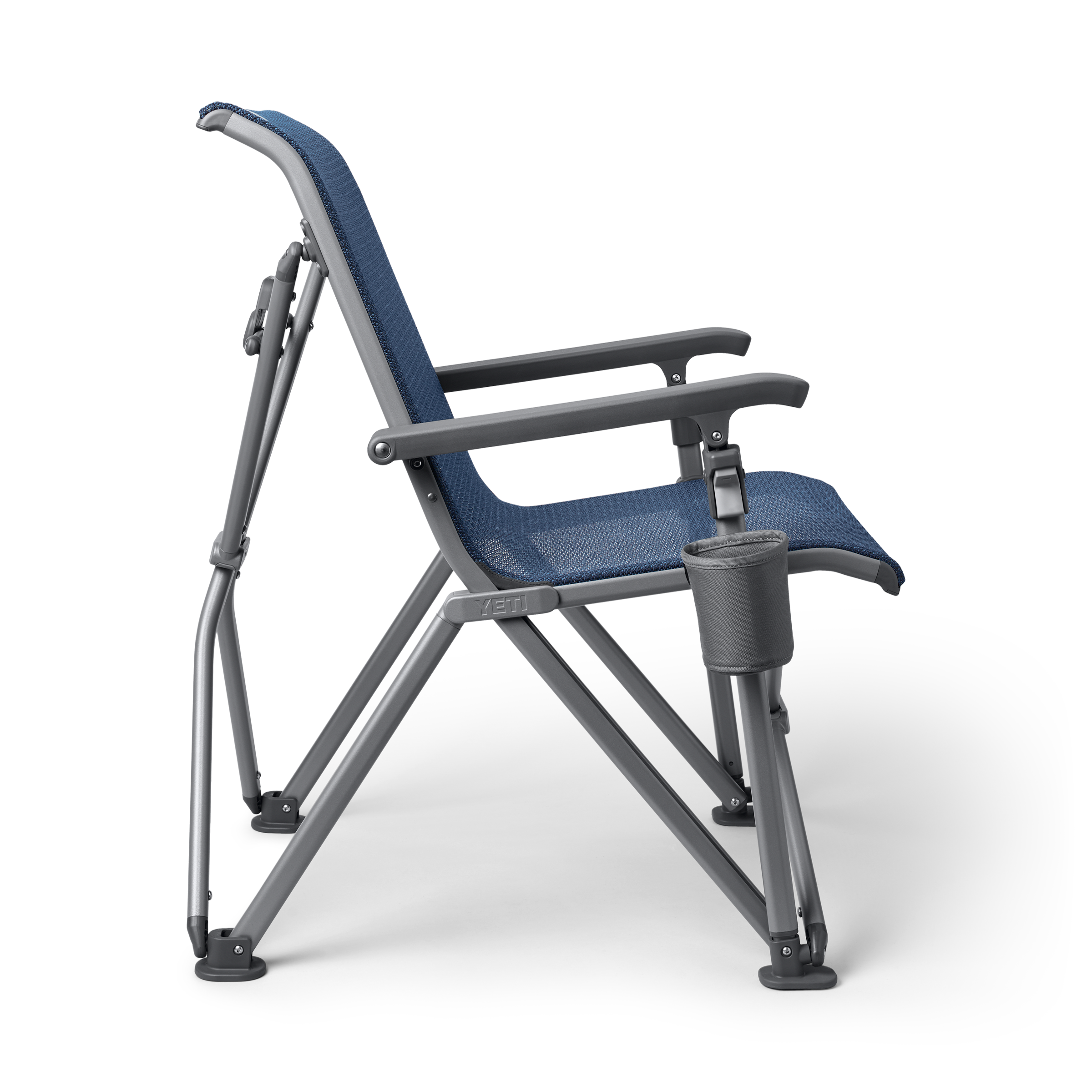 YETI Trailhead Camp Chair Navy side view