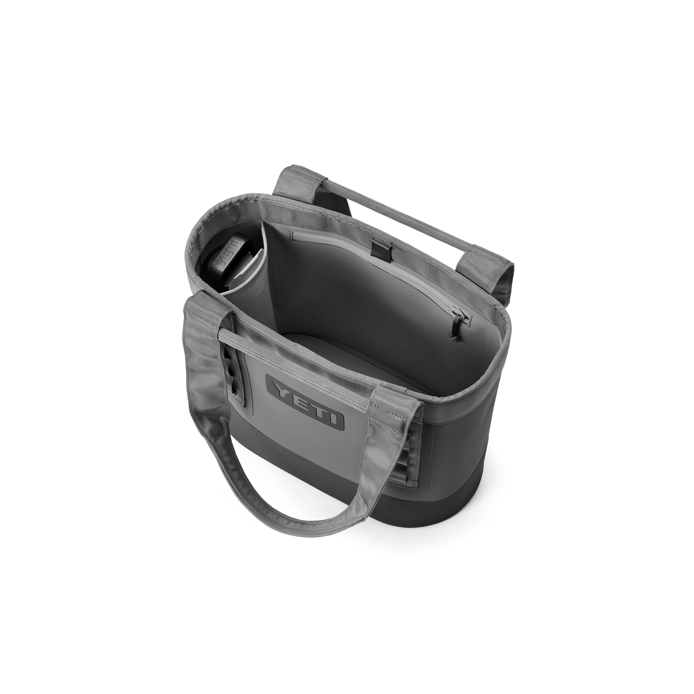 YETI Camino Carryall 20 Storm Gray three-quarter view