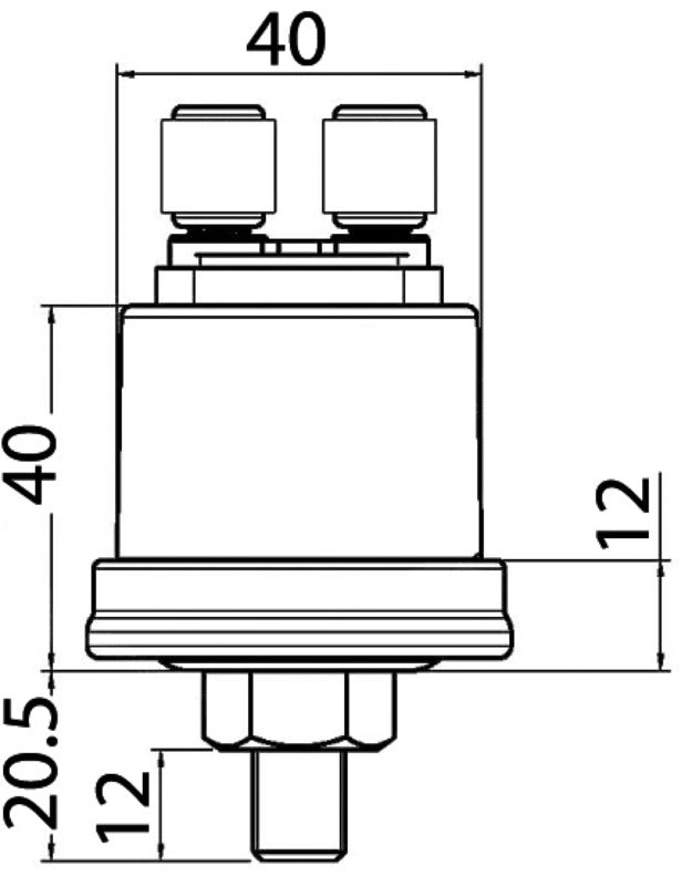Oil pressure bulbs