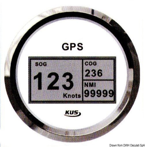 GPS-nopeusmittari/merimaililaskuri ilman anturia