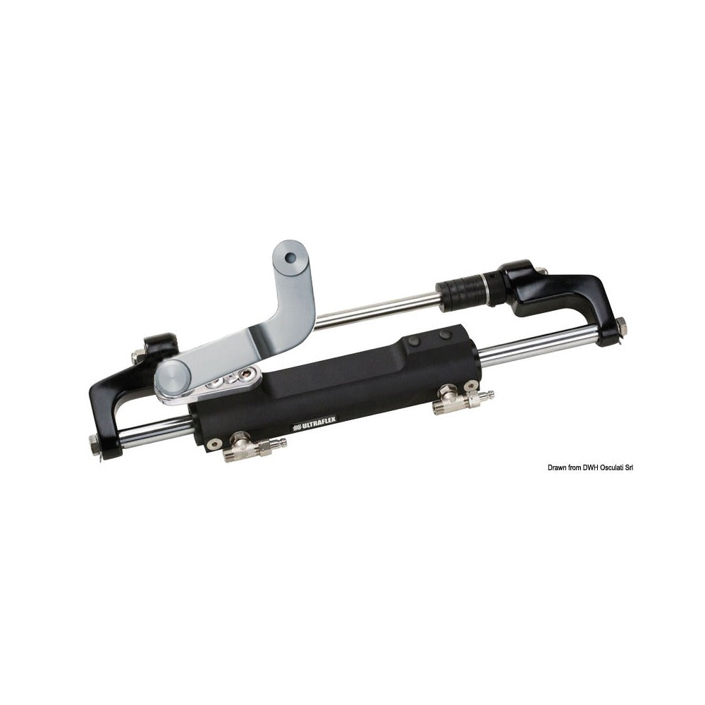 Hydraulic cylinder for outboard engines