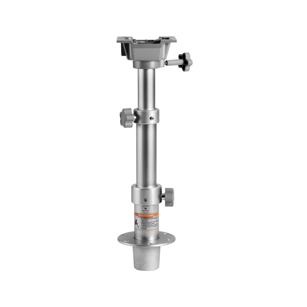 Removable tri-telescopic table pedestal