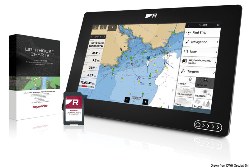 Lighthouse Chart RAYMARINE Mediterranean