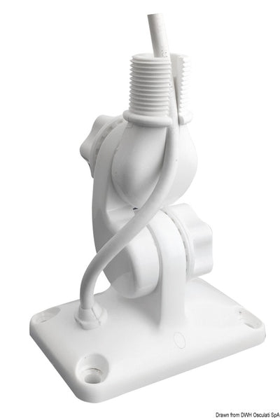 GLOMEX-sockel med integrerad kabelgenomföring, rekommenderas för antenner 1,5 m