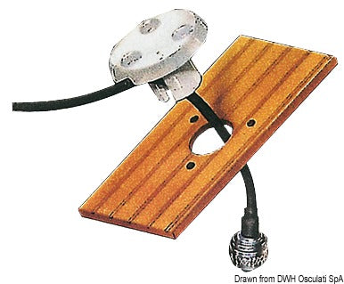GLOMEX däcksmonterat nylon-ledhjul