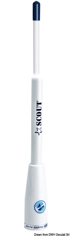 SCOUT AM/FM-antenn, 90 cm
