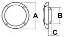 Pair of two-way stereo speakers, Slim version, depth 23 mm