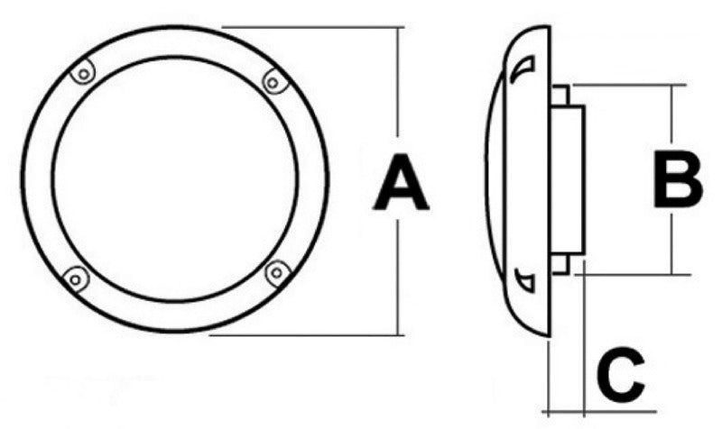 Pair of two-way stereo speakers, Slim version, depth 23 mm
