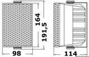 Pair of 2-way stereo speakers CABINET series for outdoor/ indoor