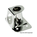 Stanchion base with reinforcing plate