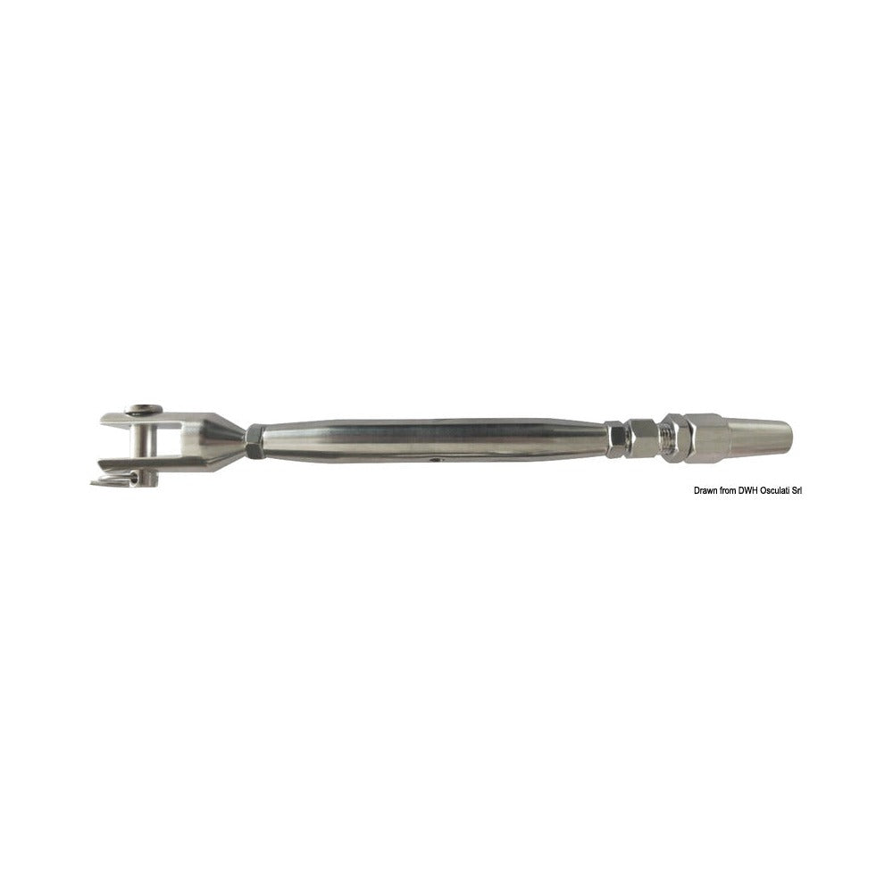 Rigging screws with self-locking terminal