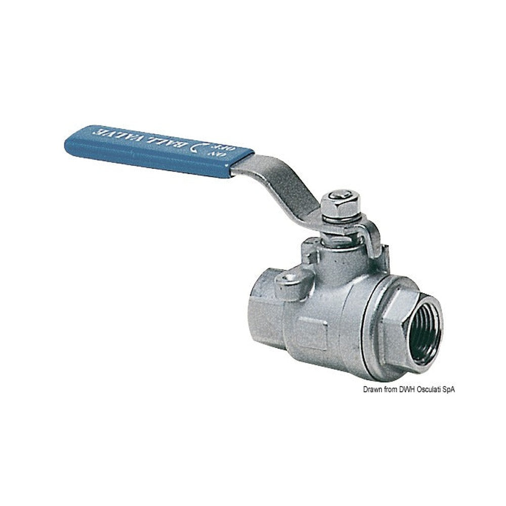 Shut-off full flow ball valve female/female