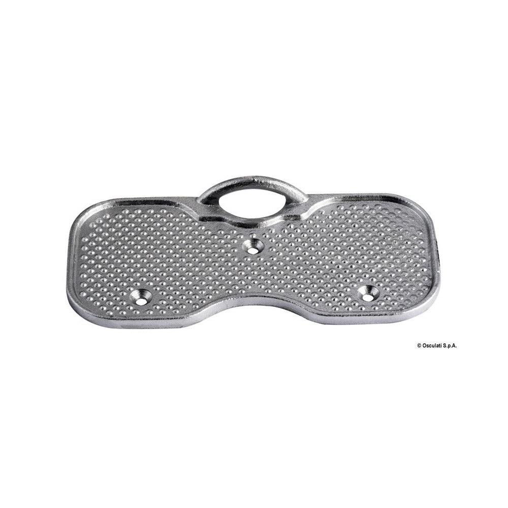 Transom protective plate with ring