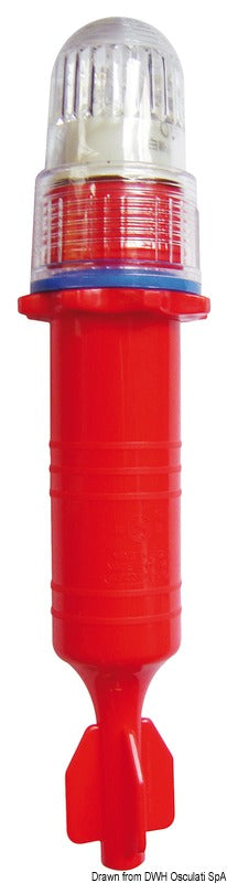 LED signalling lights for signalling buoys or fishing nets