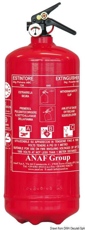 MED-godkänd brandsläckare