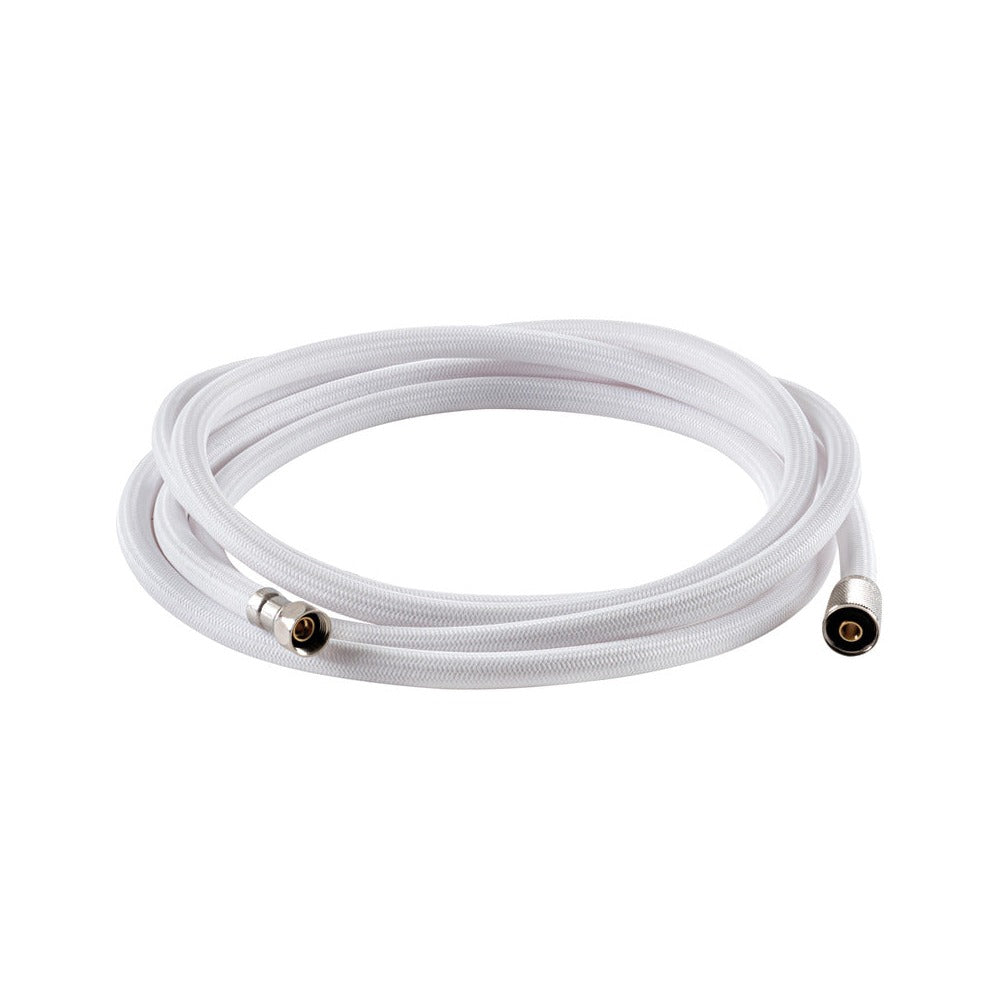 White nylon net shower hose