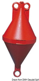 Two-cone blown polyethylene buoys