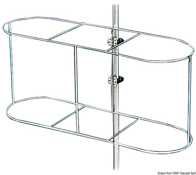 Lepuuttajateline ruostumattomasta teräksestä valmistetuilla levyillä