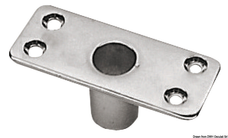 Socket for chromed brass rowlocks