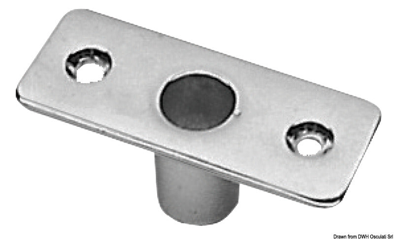 Socket for chromed brass rowlocks