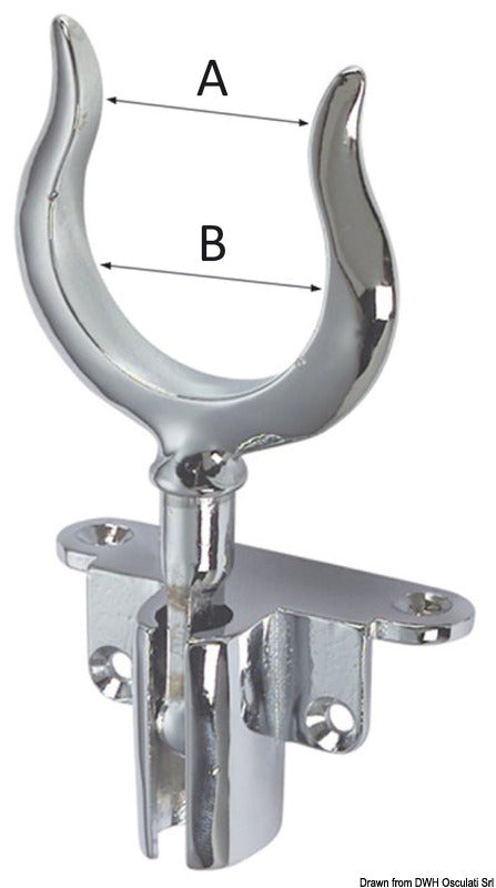 Special chromed brass rowlock