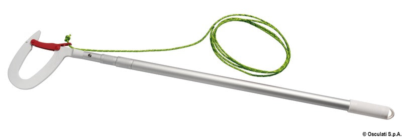 Teleskooppinen venekoukku poijun kiinnitykseen