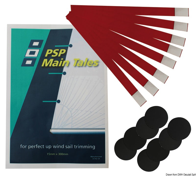 PSP Tell Tales wind indicator strips for sail trimming