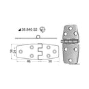 Hinges 2 mm thickness