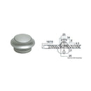 Knob with pearl chromed brass ring