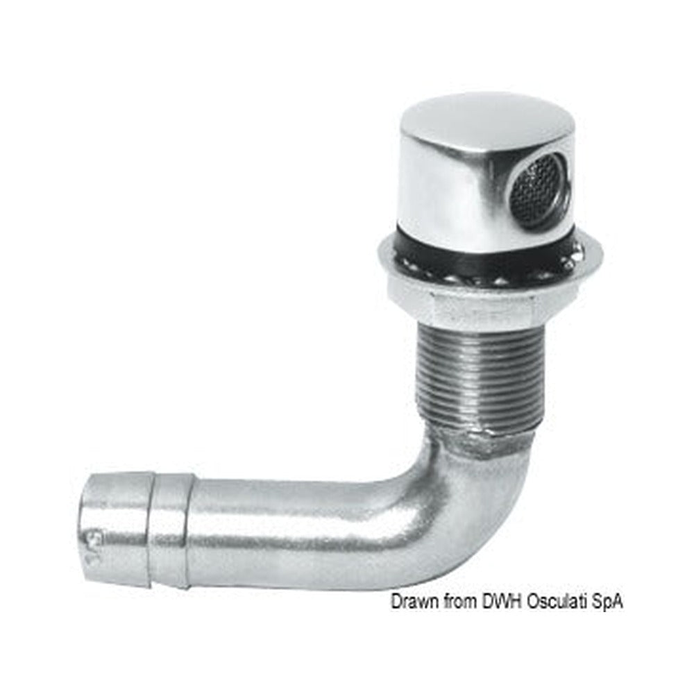 Mirror polished stainless steel fuel vent