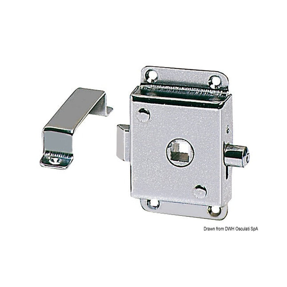 Lock for W.C. units fitted with locking lever
