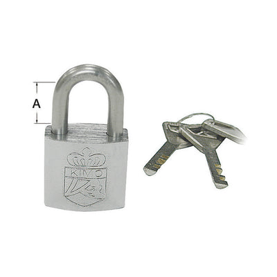 Padlock fitted with Abloy safety key