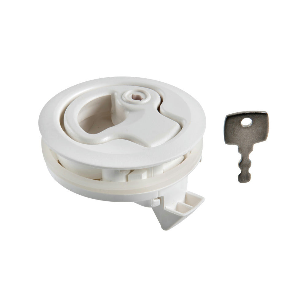 Plastic flush pull latches
