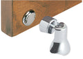 Chromed brass magnetic swivelling doorstop