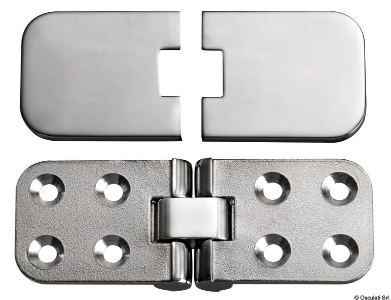 Foldable precision hinge, 180° rotation and screw cover