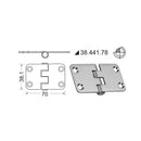 Hinges 2 mm thickness