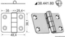 Hinges 2 mm thickness