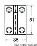 1,7 mm gångjärn