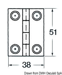 1,7 mm gångjärn