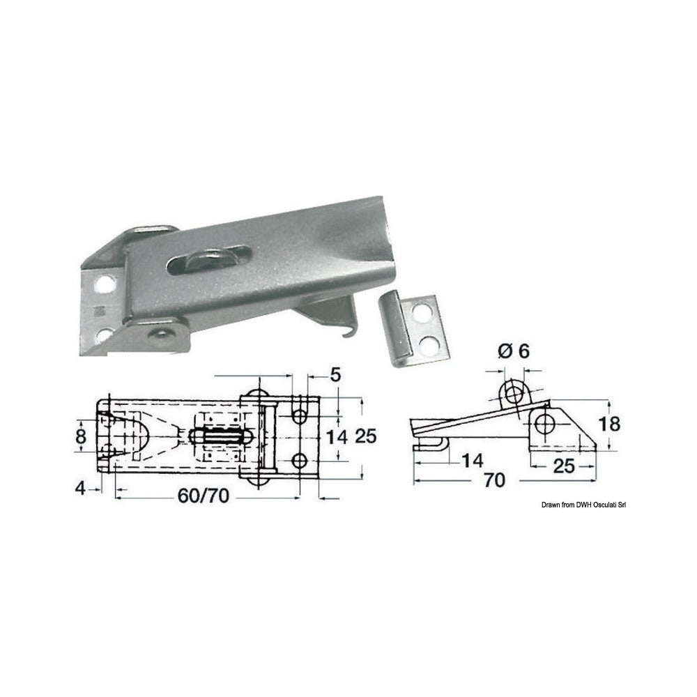 Adjustable faired lever latch