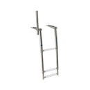 Gangplank telescopic ladders with grip handle