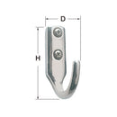 AISI316 stainless steel cast hook