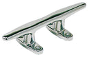 Hollow cleat with oval section