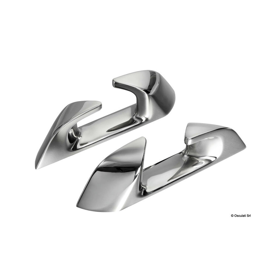 Angled fairlead made of stainless steel, Capri series