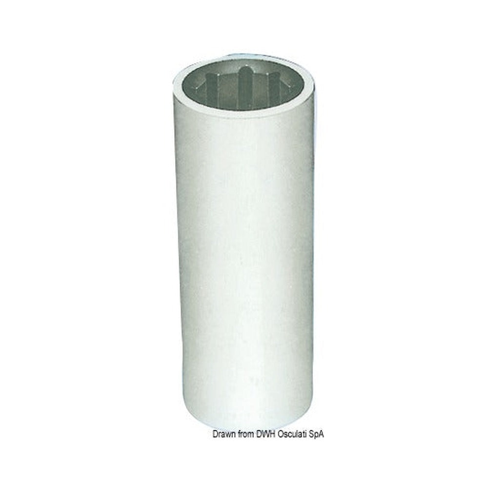 Shaft line bushings with resin external frame. Ext