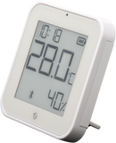 Shelly Blu ZB H&T Display, white, angled view standing on the included table stand